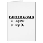 Ninja Career Goals - Engineer Greeting Cards