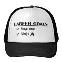 Ninja Career Goals - Engineer Trucker Hats