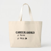 Ninja Career Goals - Nurse Canvas Bags