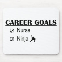 Ninja Career Goals - Nurse Mousemat