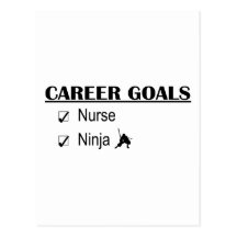 Ninja Career Goals - Nurse Post Card
