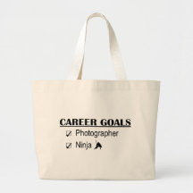Ninja Career Goals - Photographer Tote Bags
