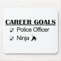 Ninja Career Goals - Police Officer Mousemats