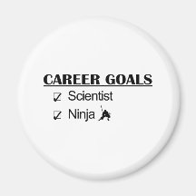 Ninja Career Goals - Scientist Fridge Magnet