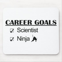 Ninja Career Goals - Scientist Mouse Pads