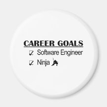Ninja Career Goals - Software Engineer Refrigerator Magnets