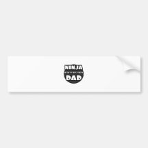 Ninja Dad Bumper Sticker
