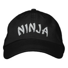 Ninja Embroidered Baseball Caps