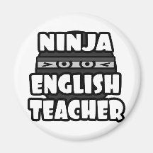 Ninja English Teacher Fridge Magnets