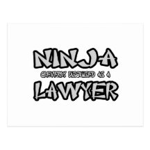 Ninja...Lawyer Postcards