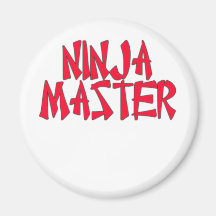 Ninja Master by Chillee Wilson Fridge Magnets