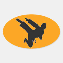 NINJA OVAL STICKER