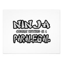 Ninja...Paralegal Custom Invite