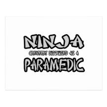 Ninja...Paramedic Postcard