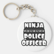 Ninja Police Officer Key Chains
