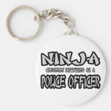Ninja...Police Officer Keychains