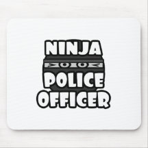 Ninja Police Officer Mousepad