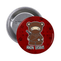 Ninja Teddy! In Red Button