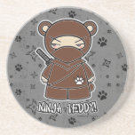 Ninja Teddy! Ninjadorables Grey Coaster