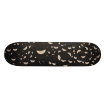 Ninja with glasses custom skate board