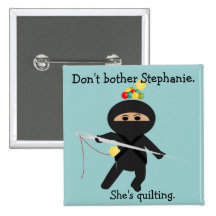 Ninja with Sewing Needle Pin