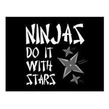 Ninjas Do It With Stars Postcards