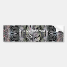 Nirvana .In a perfect world bumper sticker