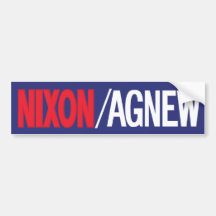 Nixon 1968 Bumper Sticker