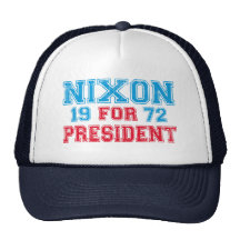 Nixon 1972 election hats
