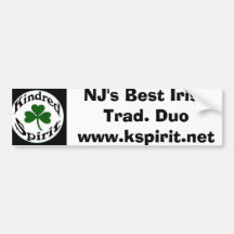 NJ's Best Irish Trad Duo Bumper Stickers