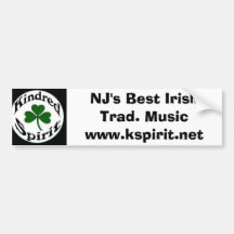 NJ's Best Irish Trad. Music Sticker Bumper Stickers