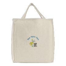 NNPS Embroidered Tote Canvas Bags