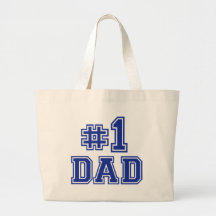 No.1 Dad Canvas Bag