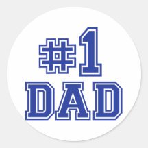 No.1 Dad Sticker