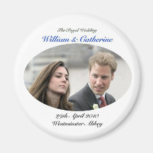 No.1 The Royal Wedding William & Catherine Fridge Magnets