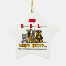 No B.S.L  No Breed Specific Legislation Ornament