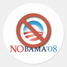 No Bama 08 Sticker
