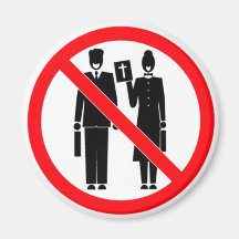 No Bible Thumpers Fridge Magnet