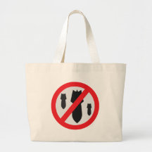 No Bombs - Peace Canvas Bags