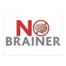 No Brainer Postcard