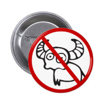 NO Buffalo ⚠ Funny Thai Sign ⚠ Pin