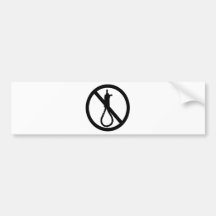 No Capital Punishment Sign Bumper Sticker