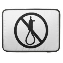 No Capital Punishment Sign Sleeves For MacBook Pro