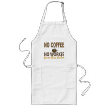 No Coffee No Workee Doctor Aprons