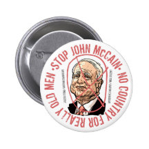 No Country Pinback Buttons