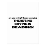 No Crying - Beading Postcards