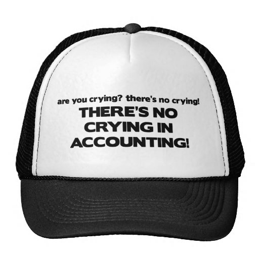 No Crying in Accounting Mesh Hat