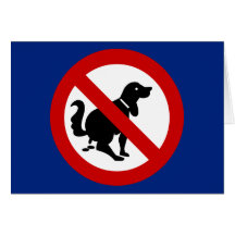 NO Dog Fouling ⚠ Thai Sign ⚠ Greeting Cards