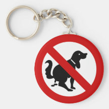 NO Dog Fouling ⚠ Thai Sign ⚠ Keychain