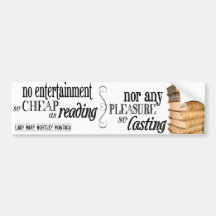 No Entertainment so Cheap as Reading Bumper Sticker